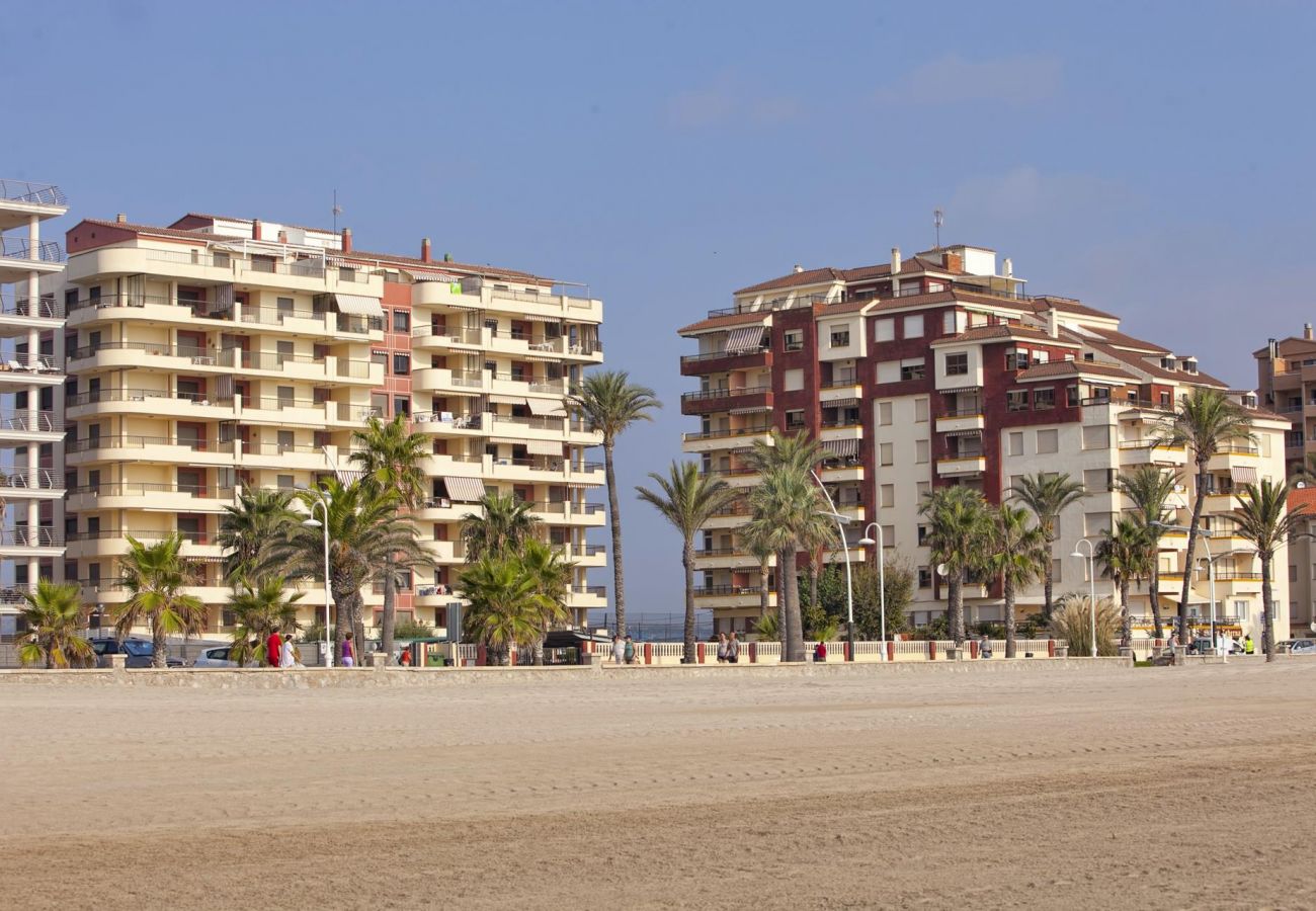 edificio Albatros, urbanización Albatros, primera línea, playa, familia, situación