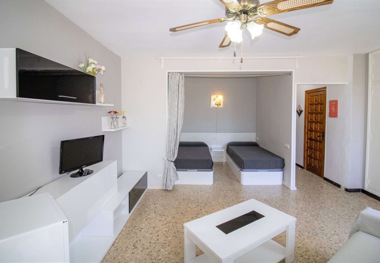 Estudio en Alcoceber / Alcossebre - Las Fuentes Beach Studio - Piscina y jardín