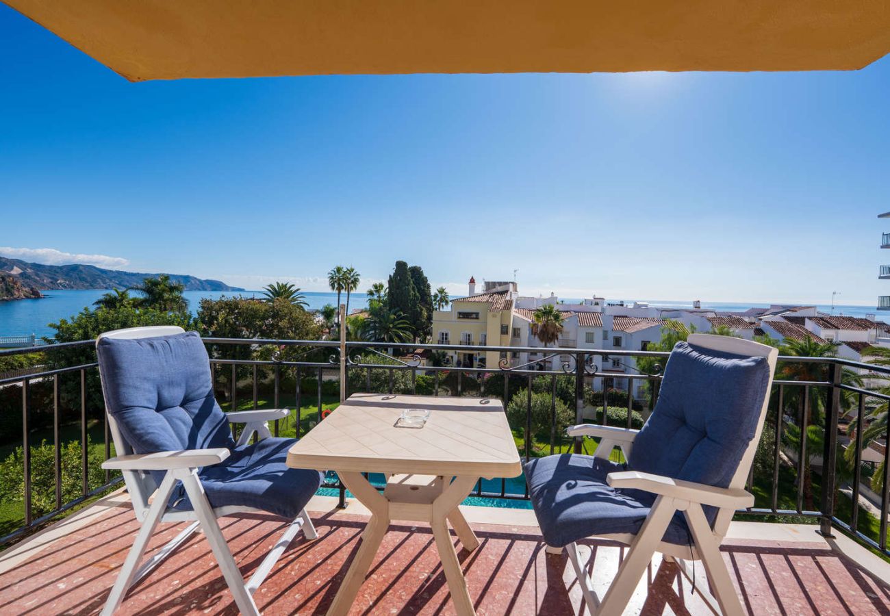 Balcón privado del apartamento Acapulco 18 con vistas al mar