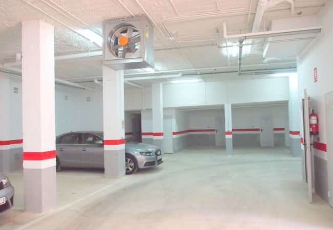 There is an optional underground garage with plenty of parking spaces