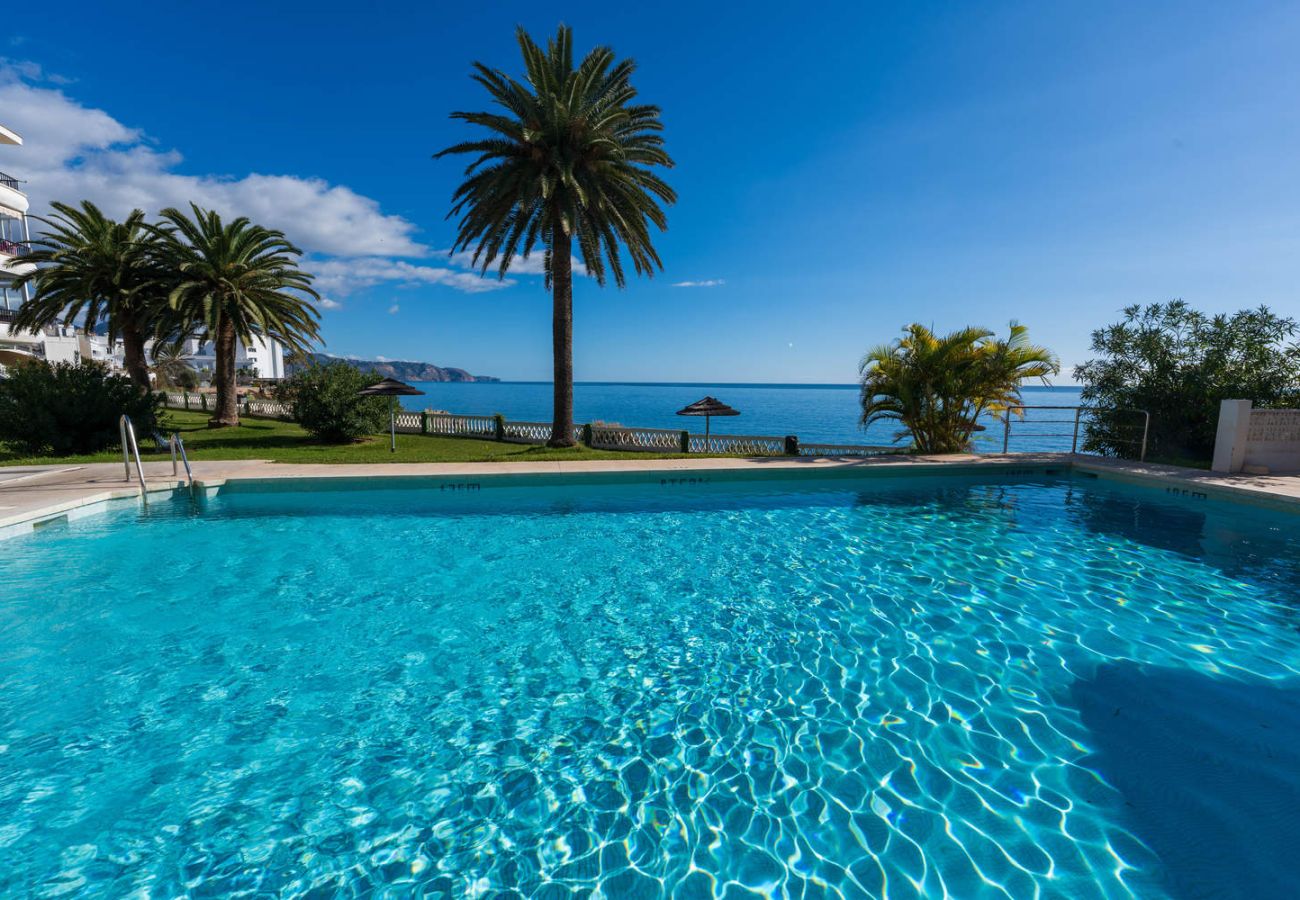 Communal swimming pool with sea views in the Acapulco Building