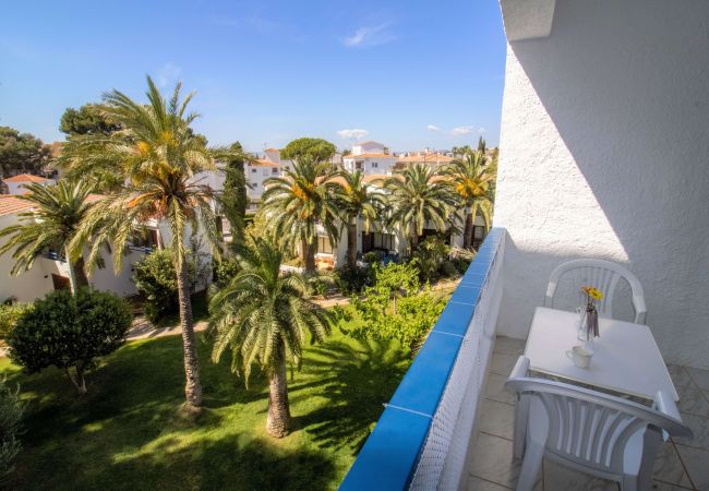 Studio in Alcoceber / Alcossebre - Las Fuentes Beach Studio - Piscina y jardín