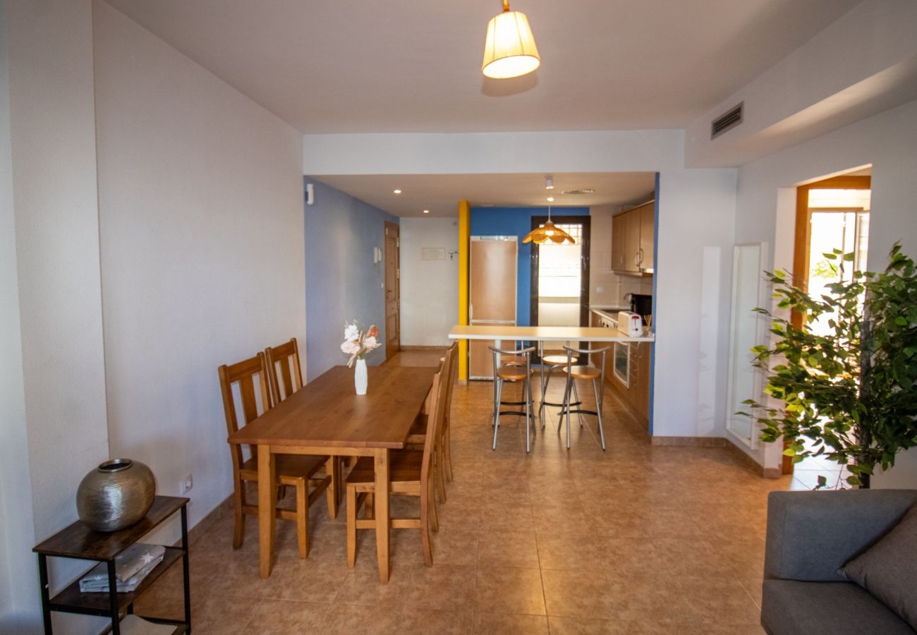 Apartment in Alcocebre / Alcossebre - Bajo con terraza y piscina PLAYA CARGADOR