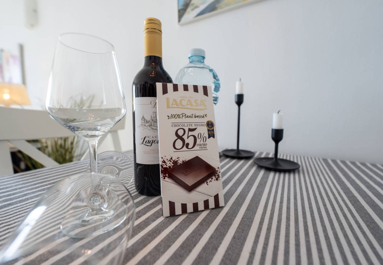 Welcome detail in holiday accommodation in Nerja